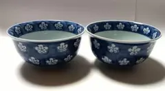 源右衛門窯 染付 古染風梅紋 麺鉢 丼 2客組 古染風梅紋 麺鉢 ｜ 有田焼の源右衛門窯公式オンラインショップ