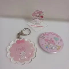 マイメロディ My Melody グッズセット 缶バッジ アクリルキーホルダー