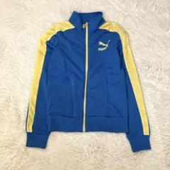 プーマ PUMA ジップアップジャケット Mサイズ 青/黄色