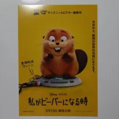 映画チラシ　ディズニー　ピクサー　私がビーバーになる時