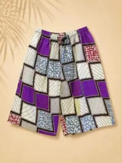 ◇アフリカ布◇ショートパンツ◇キュロットタイプ◇ハンドメイド