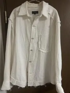 SURGERY ホワイト ダメージ加工 シャツ Sのサムネイル