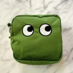 【新品未使用】ANYA HINDMARCH UNIQLO ポーチ グリーンのサムネイル