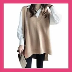 メメエクストラ ニットベスト レディース セーターベスト トップス 春秋冬