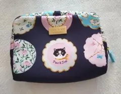 【美品】　ポール&ジョー　猫お皿アート　ポーチのサムネイル