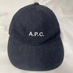 【極美品】A.P.C アーペーセー ロゴ デニム キャップ　ユニセックスのサムネイル