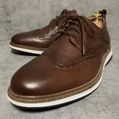 新品】 クラークス ウィングチップ アクティブエア ネイビー 本革 25