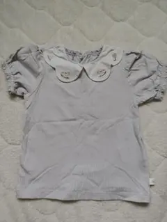 コトリ　グレー　サックス　Tシャツ　木馬　バースデイ　95
