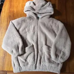 PINK LATTE ボアジャケットくま耳