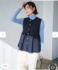 【VERY×UNFILOコラボ】2WAY ペプラムジレ