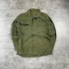 50'S アメリカ軍 USMC P-58 ステンシル入り ユーティリティシャツ