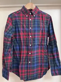 ラルフローレン、キッズ⭐︎可愛いチェック柄シャツ、男女兼用、赤と青、サイズ１５０