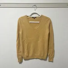 【匿名配送◎】UNIQLO カシミヤ ニットトップス M イエロー