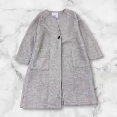 M661☆A uieＦ　グレー ノーカラージャケット