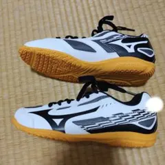 卓球シューズ　Mizuno クロスマスター 23.0cm ホワイト/ブラック