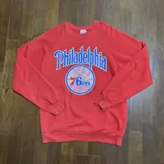 シクサーズ　スウェット　７６ｅｒｓ　トレーナー アメリカ製　古着　NBA レア物