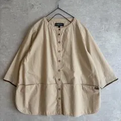 NORTHERN TRUCKノーカラーワークシャツ L 七分袖 コットンFREEのサムネイル