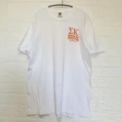 コンフォートカラーズ ロゴ Tシャツ クルーネック半袖 L 白 綿 お出かけ