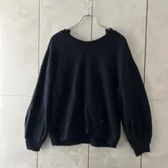 soffitto バックオープンスウェット F ネイビー