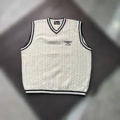 8BS1 KARL KANI カールカナイ　ニットベスト　HIPHOP 古着のサムネイル