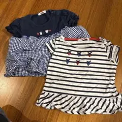 ちょっと難ありファミリア　サイズ100 半袖Tシャツ2枚セット②