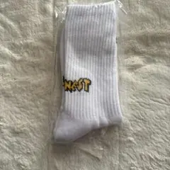 ホワイト ロゴ入り ソックス 23-25cm