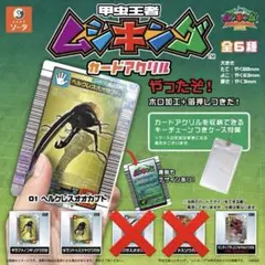 ムシキング カードアクリル ヘルクレスオオカブト ギラファ マンデイブラリス ムシキング カードアクリル ヘルクレスオオカブト ギラファ