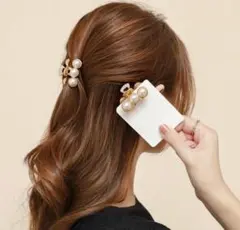 パール　ミニ　ヘアクリップ