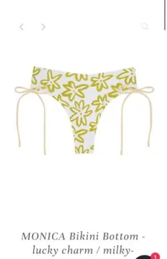 MONICA Bikini Bottom Lucky Charm / Milky