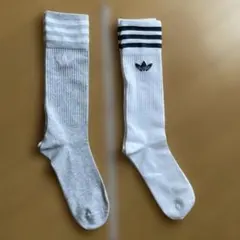 アディダス ストライプデザイン ソックス 2足セット
