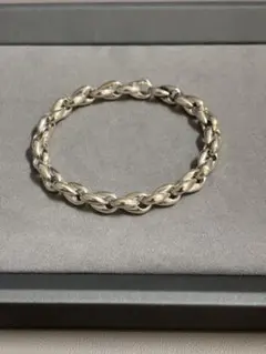 ヴィンテージ　シルバー　ブレスレット　グレンデシャン　シェーヌ　メキシコ VINTAGE HERMES Graines des Champs Bracelet MM Sterling Silver