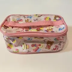 リラックマ バニティポーチ ピンク スイーツ柄