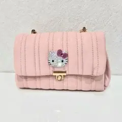 Bling Me! キティちゃん バッグ ハローキティ (カオ）キルティングトート_Black COLLABORATION