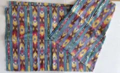 多色ストライプ模様の生地 約207cm x 110cm