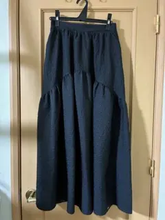 La-gemme ラジエム エンボスマキシ丈ロングスカート