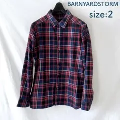 良品 BARNYARDSTORM シャツ 長袖 コットン Size 2