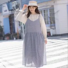 サマンサモスモス　ゆべしさんコラボ　第1弾　アソートキャミワンピース　ギンガム