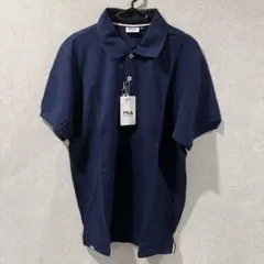【新品未使用】FILA GOLF メンズ ポロシャツ ネイビー LL