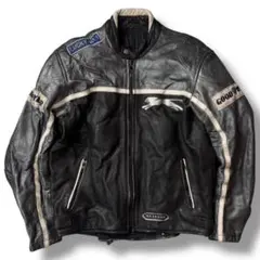 90s グッドイヤー 本革 レーシングジャケット レザージャケット レース 古着のサムネイル