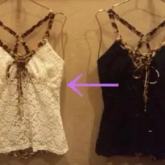 d.i.a. ダイヤ　平成ギャル　黒　キャミソール　フェザー 2025年最新】d.i.a レディース キャミソールの人気アイテム