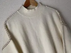 classical elf ステッチオーバーサイズ セーター