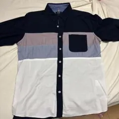 BEAMS HEART Lサイズ 長袖シャツ ボーダー柄
