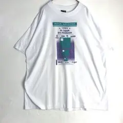 3069　90s　シングルステッチ　自転車　フルーツオブザルーム　Tシャツ　白