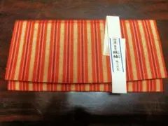 長財布　民芸　縞紬