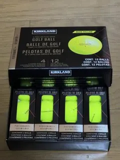 新品　KIRKLAND ゴルフボール 12個入り ネオンイエローのサムネイル