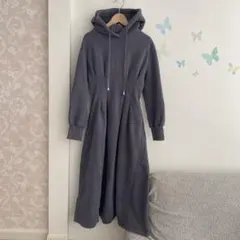 ⑧【M】SAISON DE PAPILLON 裏起毛ロングワンピース