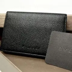ブルガリ BVLGARI レザー 名刺入れ カードケース ブラック Y968 - メルカリ