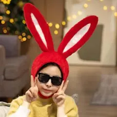 ❤ウサギ帽子 被り物 長い耳 コスプレ衣装 ぬいぐるみ ヘッドギア 仮装 面白い