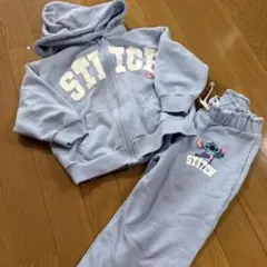 スティッチ フード付きジャケットとパンツセット ZARA １００　セットアップ