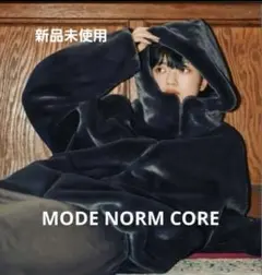 完売品新品タグ付[MODE NORM CORE] ベルベットファーフードブルゾン